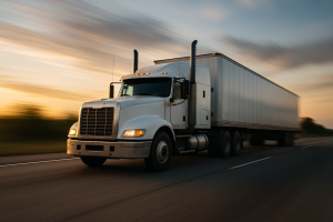 Speeding Semi Truck