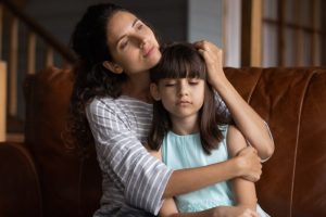 Mom with daughter