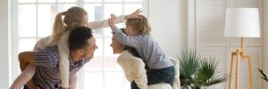 family playing