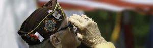 veteran saluting hero