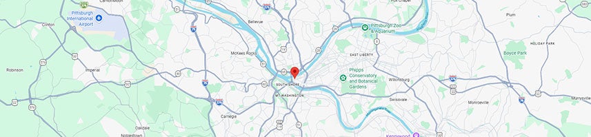 Pittsburgh, PA Map