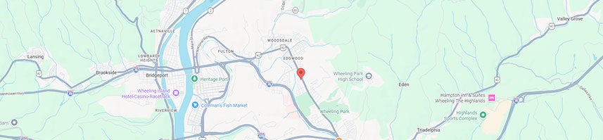 Wheeling, WV Map