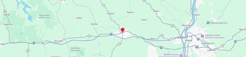 St. Clairsville, OH Map