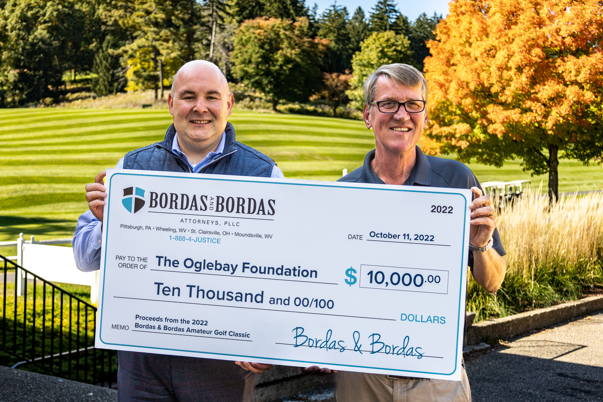 Bordas & Bordas Amateur Golf Classic Proceeds Benefit Oglebay Foundation’s Access to the Parks Program for Fifth Year