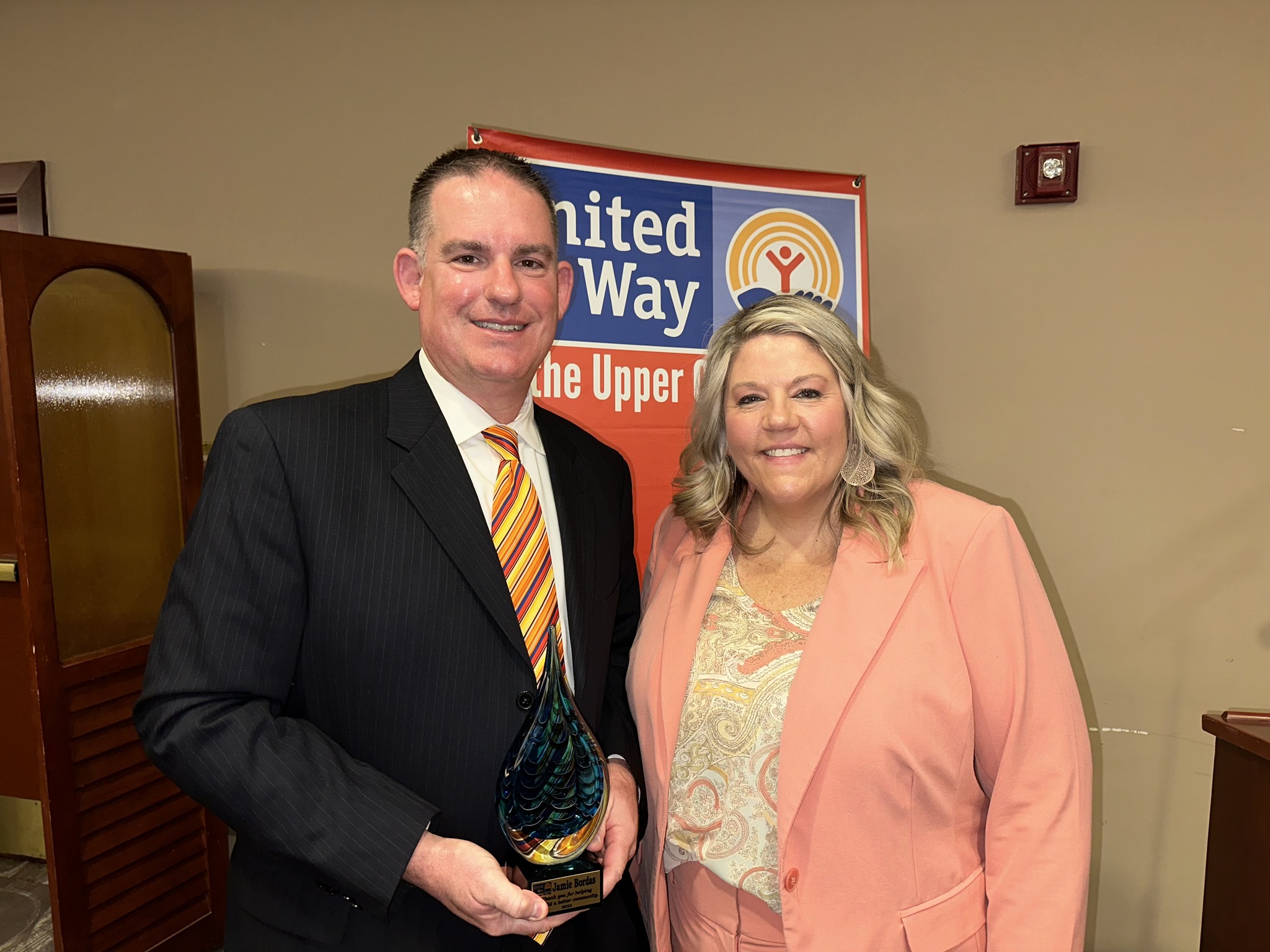 Jamie Bordas honored with Building a Better Community Award from United Way of the Upper Ohio Valley